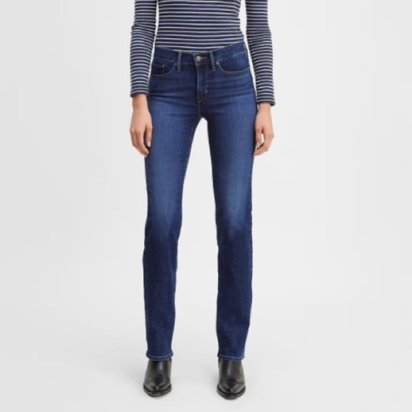 Levi’s Shaping Straight 314 Jeans in Dark Wash Size 29 - Picture 1 of 16